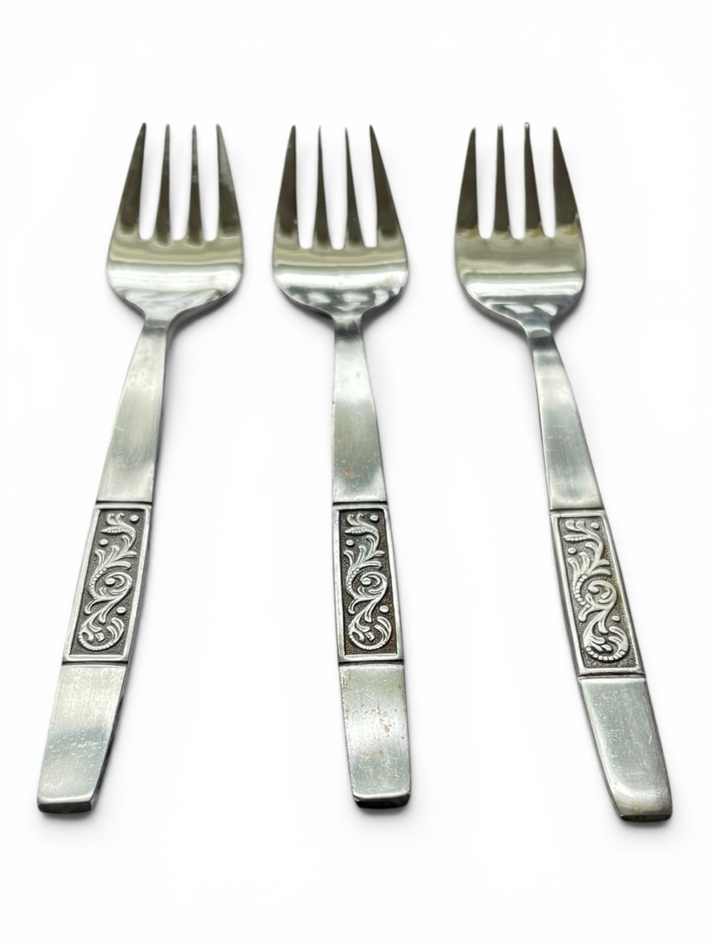 Amefa Royal Damask salad forks, set of 3